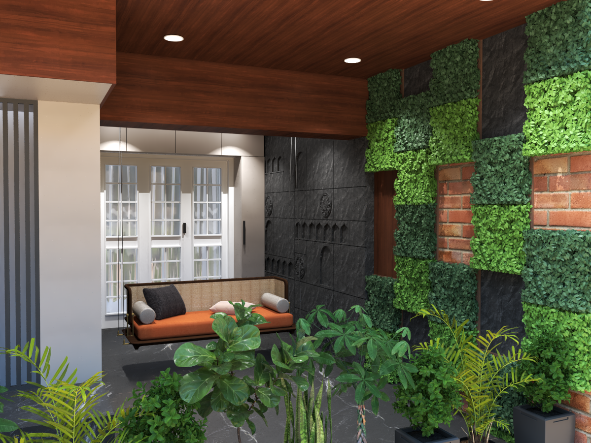 Beautiful landscaped garden by IGK Works